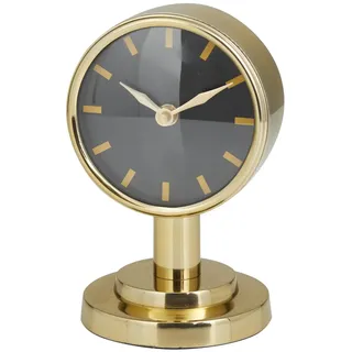 Kleine Uhr aus Edelstahl, 10,2 x 10,2 x 17,8 cm, goldfarben