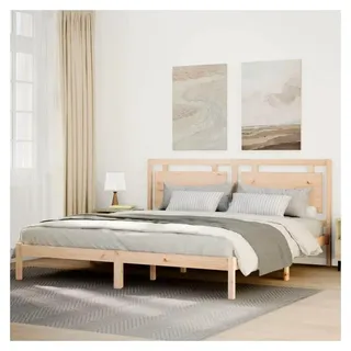 Bettgestell 200x220 cm aus Massivholz ohne Matratze