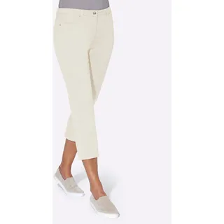 3/4-Jeans CASUAL LOOKS Gr. 52, Normalgrößen, weiß Damen Jeans Caprihosen 3/4 Hosen