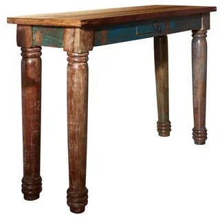 Massivmoebel24 FABLE Konsolentisch 120x40x76 mehrfarbig