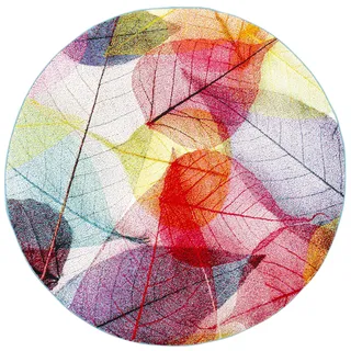 Pergamon Faro Tropical Designer-Teppich 120 x 120 cm Mehrfarbig