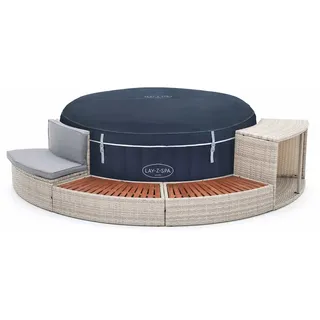 Bestway Lay-z-spa Miami ‚Äì Energieeffizientes Aufblasbares Spa Mit Airjet-düsen, √ò 180 X 66 Cm + K2o Half Surround-auskleidung, 289 X 45 X 56 Cm