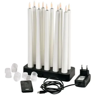 LED Spitzkerzen 27,8 cm, warmweiß - Elegante Dekoration für Zuhause | Karton (1 Packung)