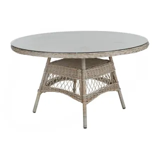 Brafab Kamomill Gartentisch Ø 130 x 73 cm Beige