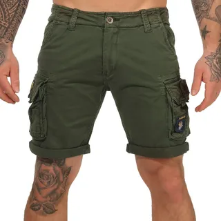 Alpha Industries Crew Patch Kurze Hose Dark Olive 31