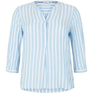 Tom Tailor 1024917 Bluse Bleu White Stripe 46