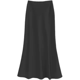 WINDEHAO Damen Satin-Rock mit hoher Taille, elastischer Seidensatin-Rock mit hoher Taille, eleganter Party-Hochzeitsrock, ausgestellter A-Linie, Maxi-Röcke - 4XL