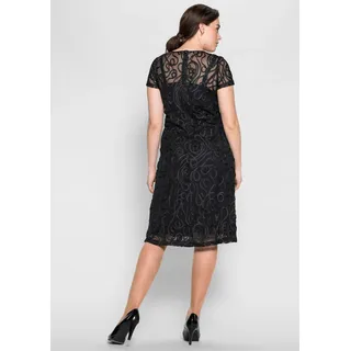 sheego Cocktailkleid in schwarz | Gr.: 54