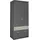 91 x 199 x 58 cm graumetallic/beton