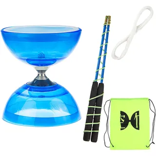 SEIWEI Diabolo Freiläufer mit kugellager Dreifache Lagerung Set, 4 Farben Dreifach Gelagertes Diabolo mit Ersatzseil 10m