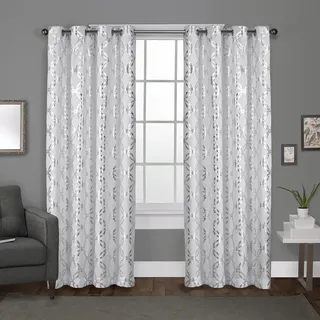 Exclusive Home Curtains Tülle., Polyester, Winter-Weiß, 54x96