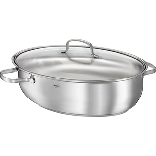 Edelstahl-Bräter "Elegance", Glasdeckel, 8 l