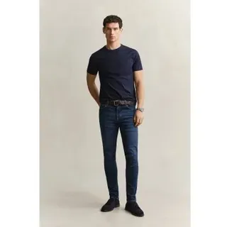 Gant für Herren. 1000030 Jeans Active Recover in Extra Slim Fit, mittelblau, verwaschen (29/34), Lässig, Baumwolle, Denim