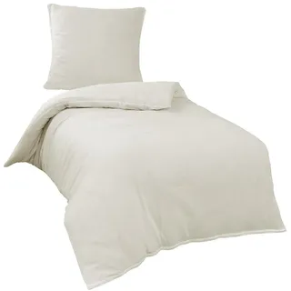 Traumschlaf Uni Musselin creme 135 x 200 cm + 80 x 80 cm