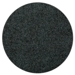 Ambia Garden Rasenteppich, Anthrazit, Kunststoff, Uni, rund, Made in Europe, beliebig kürzbar, für Fußbodenheizung geeignet, in verschiedenen Größen erhältlich, wasserabweisend, UV-beständig, lichtunempfindlich, feuchtraumgeeignet, pflegeleicht, strapazierfähig, reißfest, leicht zusammenrollbar, Gartenzubehör, Terrassen- & Balkonböden, Rasenteppiche