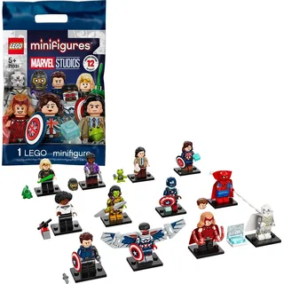 LEGO 71031 Minifiguren Marvel Studios Superhelden Bauspielzeug 1/12 Sammelfiguren kreative Geschenkidee für Jungen und Mädchen ab 5 Jahren (1 St... - Silber