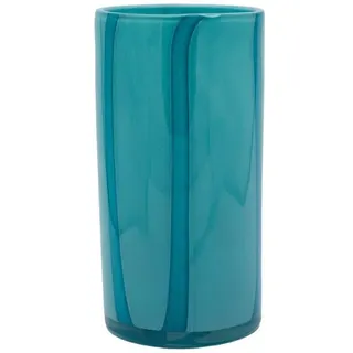 Vase Kinky 25,3 cm Glas Blau, Grün Petrol S (Small)