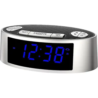 iTOMA Wecker White Noise Soundmaschine mit Wecker, 20 Sounds, Vibration & Snooze 20 Sounds, Wecker mit Vibration, Memory-Funktion, Timer 30–120 Min grau