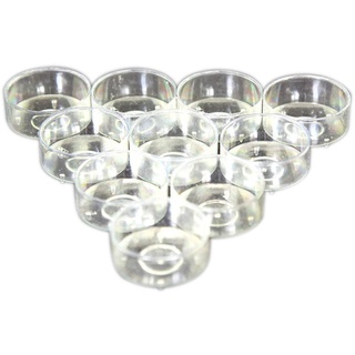 ROSENICE 100 Stücke Teelichthüllen Kunststoff Kerzenglas transparente Kerzenhalter für Kerzen Dekor