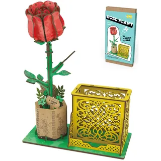 3D-Puzzle 3D Puzzle Holz, DIY-Blume Aus Holz, Modellbausätze Für Blumen 92 tlg