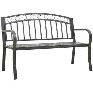 vidaXL Gartenbank 120 x 60 x 75 cm Grau