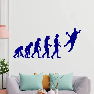 KIWISTAR Evolution - Handball Ballsport Verein Olympia Wandtattoo in 6 Größen - Wandaufkleber Wall Sticker - Dekoration, Küche, Wohnzimmer, Schlafzimmer, Badezimmer