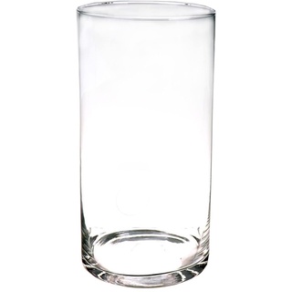 INNA-Glas Große Glasvase Zylinder Sanya AIR, klar, 40cm, Ø19cm - Hohe Vase/Glas Bodenvase