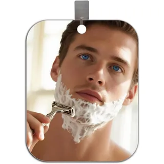 Rasierspiegel, Spiegel Dusche, 360 Grad Spiegel, Anti-Fog Shaving Mirror, 7 X 5
