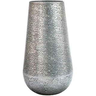 FineBuy Blumenvase Silber 47 cm