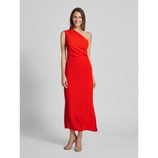 Off-Shoulder-Kleid in unifarbenem Design Modell 'NATY', Rot, L