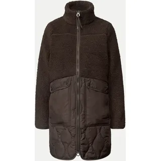 STREET ONE Fellimitatjacke mit Stehkragen Braun 34