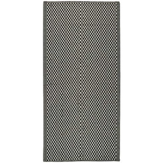 Ib Laursen Teppich Muster Recycelter Kunststoff 180x90cm Outdoor Bereich Teppich schwarz