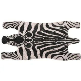 Esschert Design Türmatte Mit Zebra-motiv Aus Kokosfasern, Breite 75 X Länge 38 Cm, 2 Cm Dick, Türvorleger, Fußabstreifer, Schuhmatte Aus Naturfaser