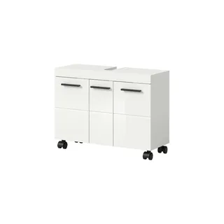 Waschbeckenunterschrank   , weiß , Maße (cm): B: 80 H: 58