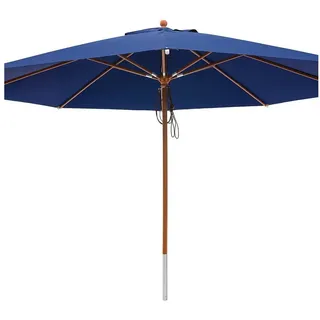 anndora-sonnenschirm Sonnenschirm 4m rund Gartenschirm Marktschirm, wasserabweisende Oberflächen blau