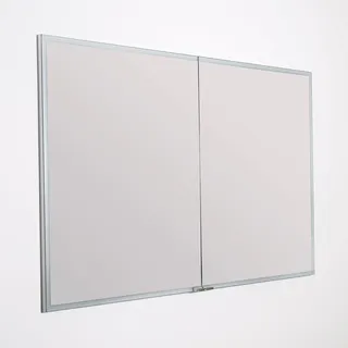 Sprinz Pure-Line Spiegelschrank Einbau mit 2 Türen 100 cm, Badmöbel, PT21000AMAM29E, alu matt