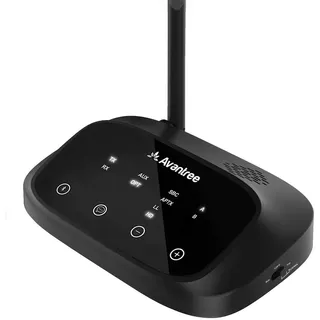 Avantree Oasis Plus - Bluetooth Transmitter und Empfänger für TV | Soundbar-Passthrough, Dual Link für 2 Kopfhörer, aptX Low Latency, 50 m Reichweite sowie optischer Anschluss