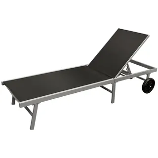DEGAMO OSTIA Rollliege 200 x 78 x 34,5 cm schwarz