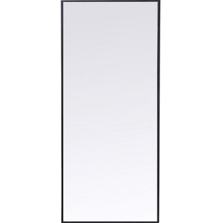 Kare-Design Wandspiegel, Schwarz, Glas, rechteckig, 60x180x2.5 cm, senkrecht und waagrecht montierbar, in verschiedenen Größen erhältlich, Spiegel, Wandspiegel