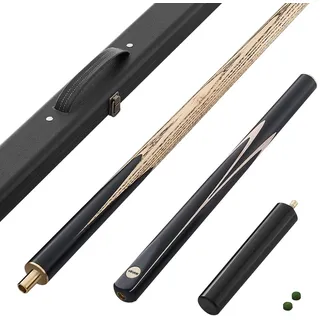Vevor Snookerqueue Billardqueue (1447,8 mm / 540 g) mit Verlängerungsstange & Lederspitze & Holzkoffer, Billardstock geeignet für professionellen Billardtisch, Bar, Zuhause, Büro