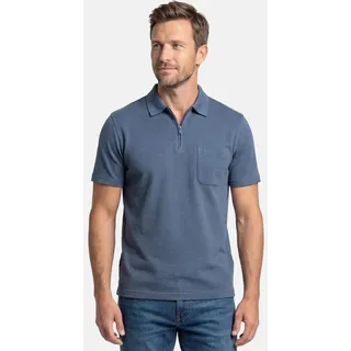 RAGMAN Poloshirt Basic (1-tlg) Poloshirt - Baumwolle - Atmungsaktiv blau M (48/50)