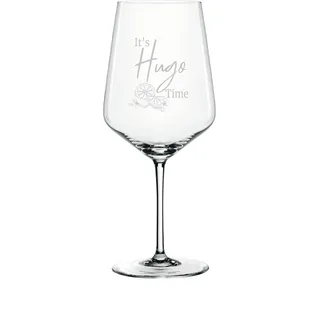 Spiegelau & Nachtmann Style Weinglas 630ml mit Gravur It's Hugo Time - Liebhaber – Made in Germany - Geschenkidee - Aperitivo Holunderblüte Limette Cocktail (Hugo Time)