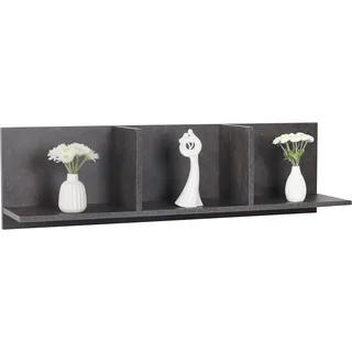 Ricoo Wandregal Bücherregal 106 x 30 x 22 cm Grau