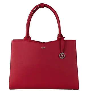 SOCHA Laptoptasche Straight Line 15.6 Zoll, elegante Businesstasche für Damen - Aktentasche mit Schultergurt rot