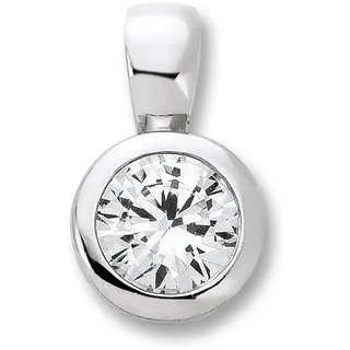 Kettenanhänger ONE ELEMENT "Zirkonia Anhänger aus 925 Silber", silber, Schmuckanhänger, Damen, mit Zirkonia, Silber 925 (Sterlingsilber), Kettenanhänger, Kleines Statement – persönlich, stilvoll, alltagstauglich