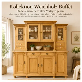 Wohnpalast Buffet Landhaus Schrank - Küchen Kredenz - Buffetschrank