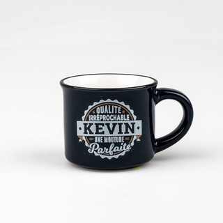Kontiki - Espressotasse mit Untertasse aus personalisiertem Steingut "Kevin..."