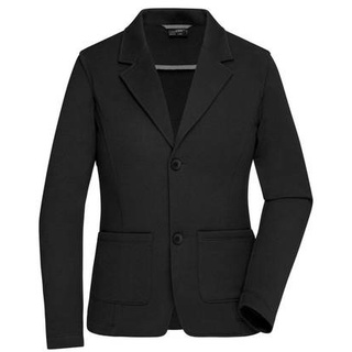 Ladies' Business Blazer Klassischer Sweatblazer in angenehmer French-Terry Qualität schwarz, Gr. M