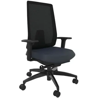 Dauphin Drehstuhl Indeed mesh Stoff Blau Nachtblau