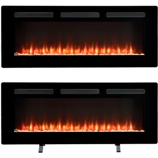 Dimplex Elektrokamin Sierra 48" /122cm - Elektrokamin mit Heizung und Kaminfeuer - Realistischer LED Flammeneffekt - Einbauen, Aufhängen oder Freistehend - App Bedienung - 121,9cm